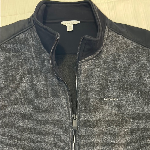🍄SALE Calvin Klein Medium Men's Gray & Black Full-Zip Jacket - Picture 4 of 8